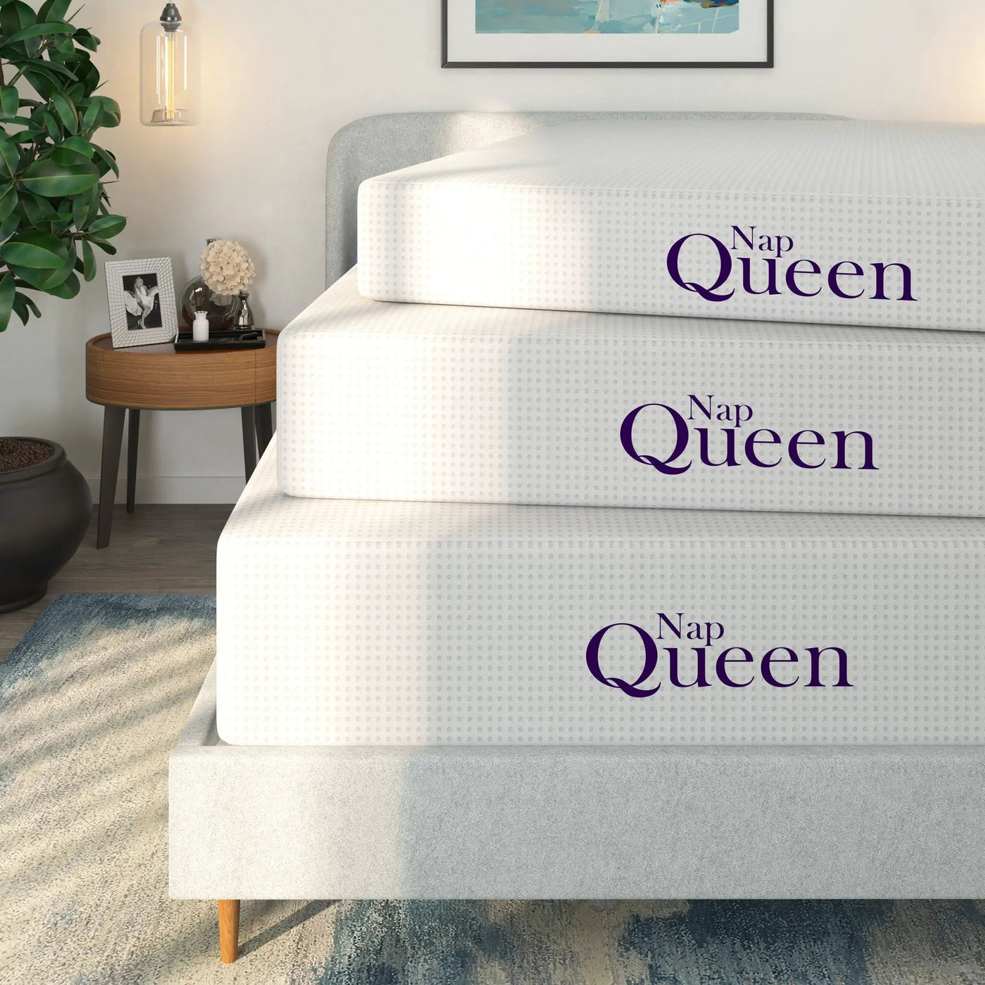 8" Memory Foam Mattress With Charcoal Infusion And Silky Mesh Cover by HouseOfZazla