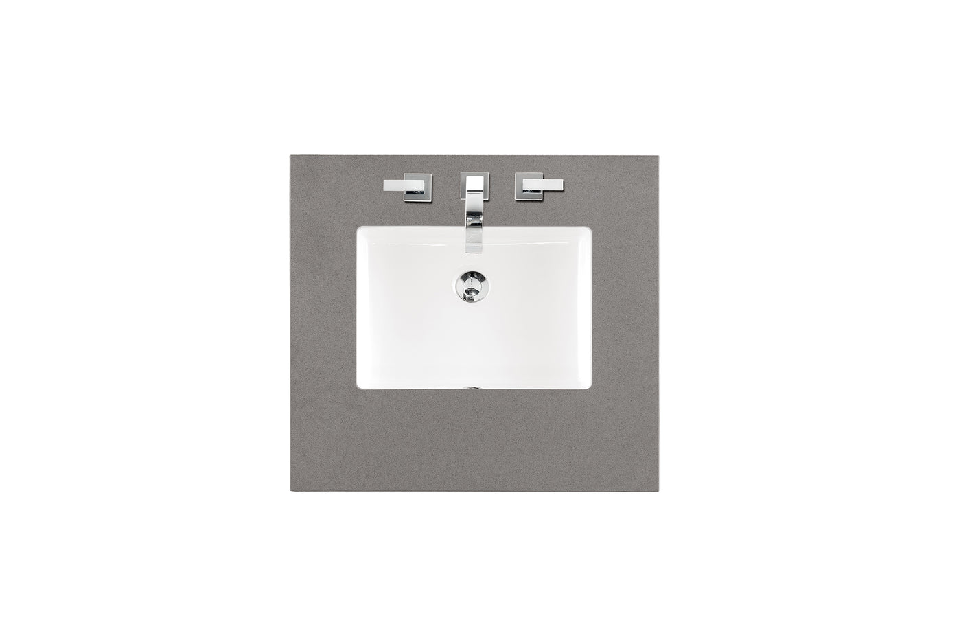James Martin 26" Single Vanity Top with Grey Expo countertop