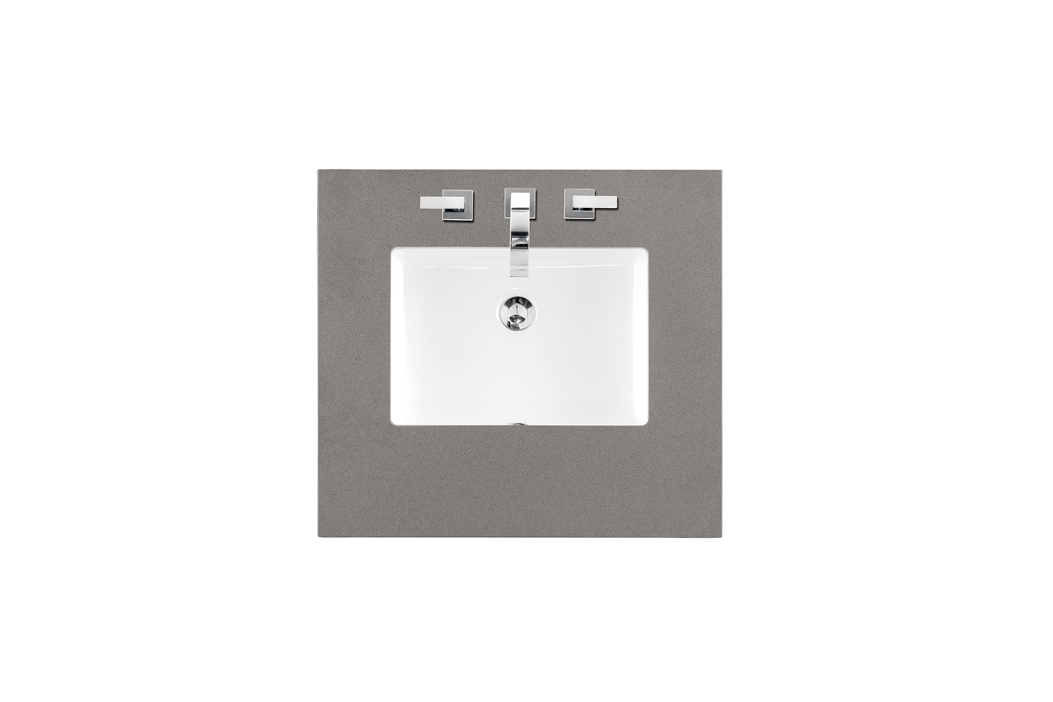 James Martin 26" Single Vanity Top with Grey Expo countertop