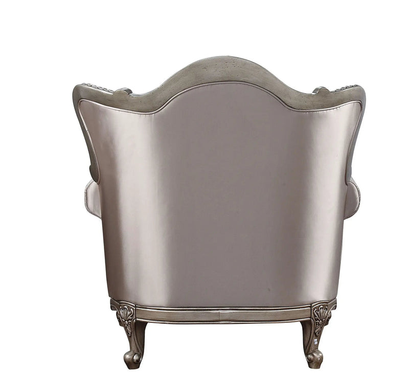 Jayceon - Chair With Pillow - Fabric & Champagne by Unique Piece Furniture