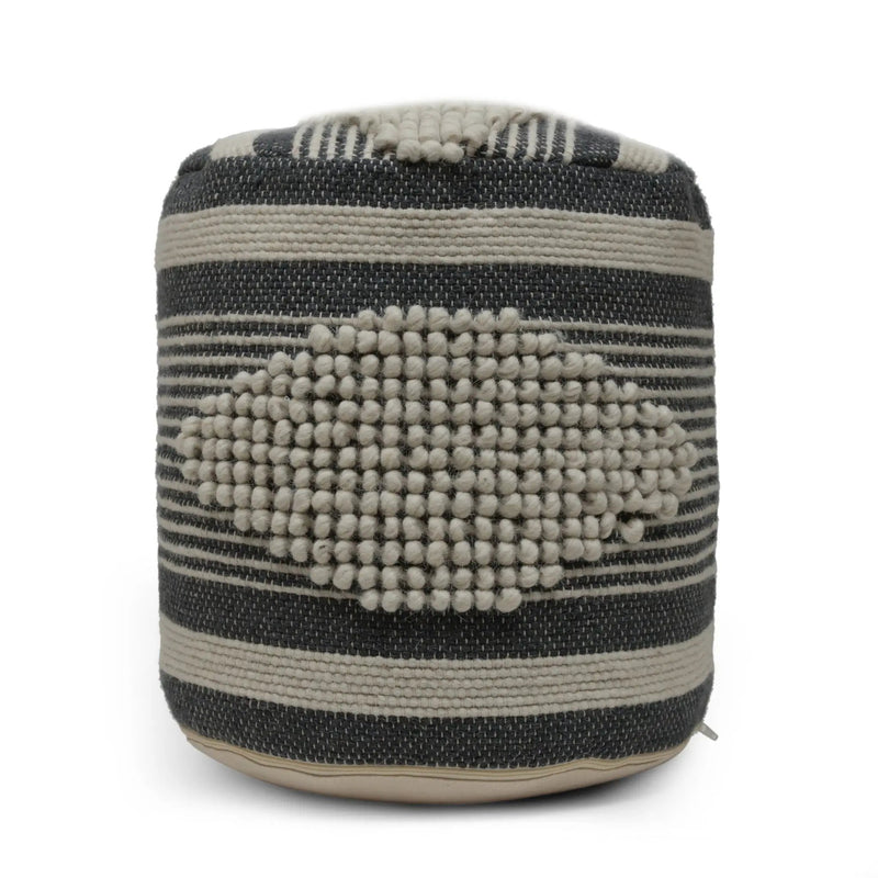 Diamond - Handcrafted Cylindrical Pouf by Unique Piece Furniture