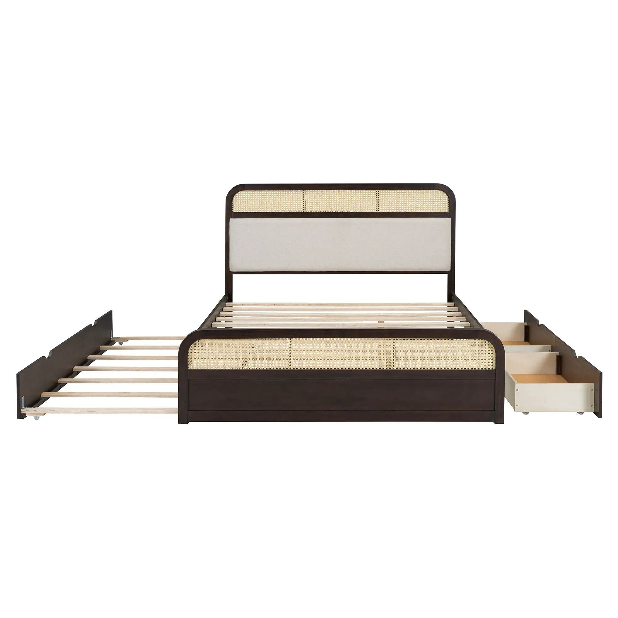 Platform Bed With Trundle And 2 Drawers by HouseOfZazla