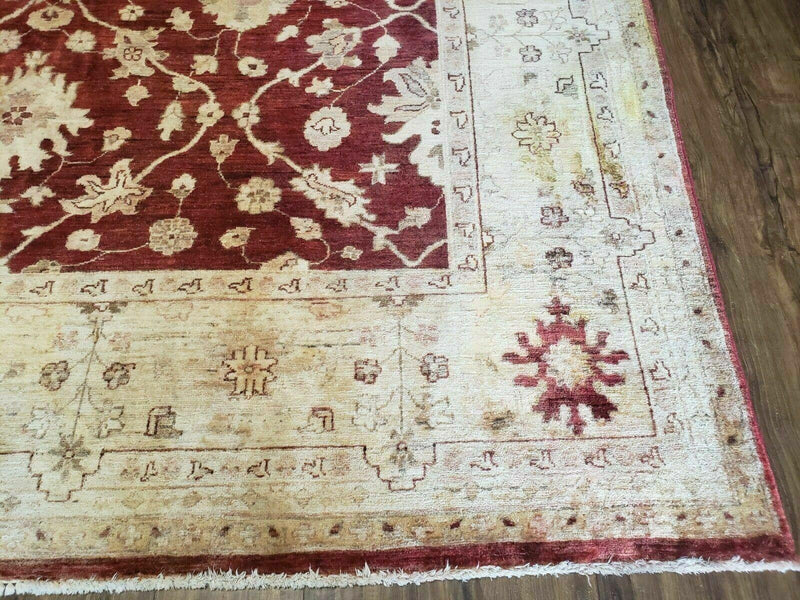 8' X 10' Handmade Peshawar Floral Oriental Wool Rug Hand Knotted Carpet Nice by Jewel Rugs