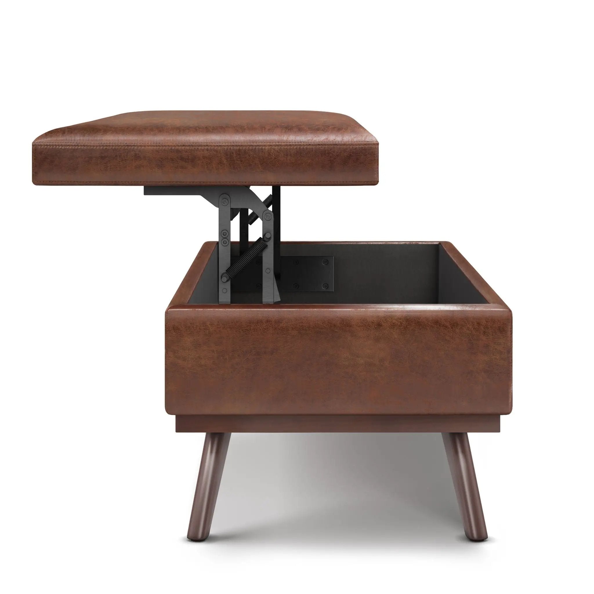 Owen - Lift Top Large Coffee Table Storage Ottoman, Mid Century Style by Unique Piece Furniture