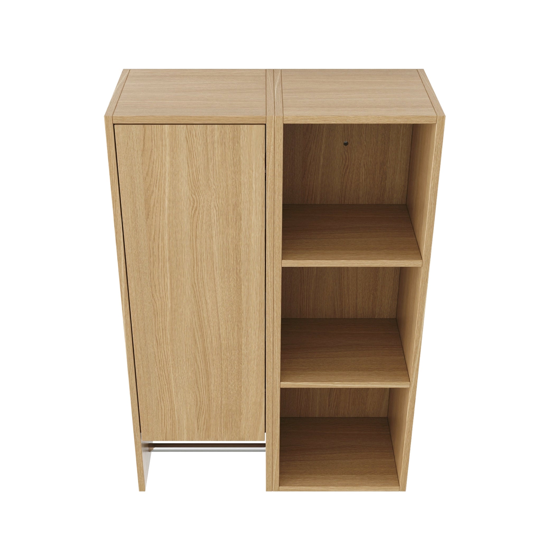 24 Inch Wall-Mounted Side Cabinet and Storage Shelves Combination by HouseOfZazla