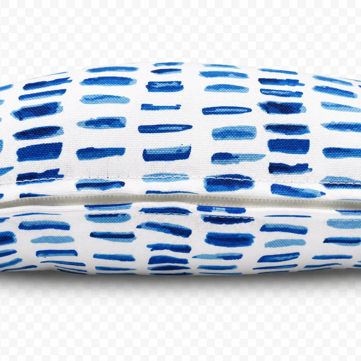 2 Pack Outdoor Lumbar Pillow Covers - Blue Dash by HouseOfZazla