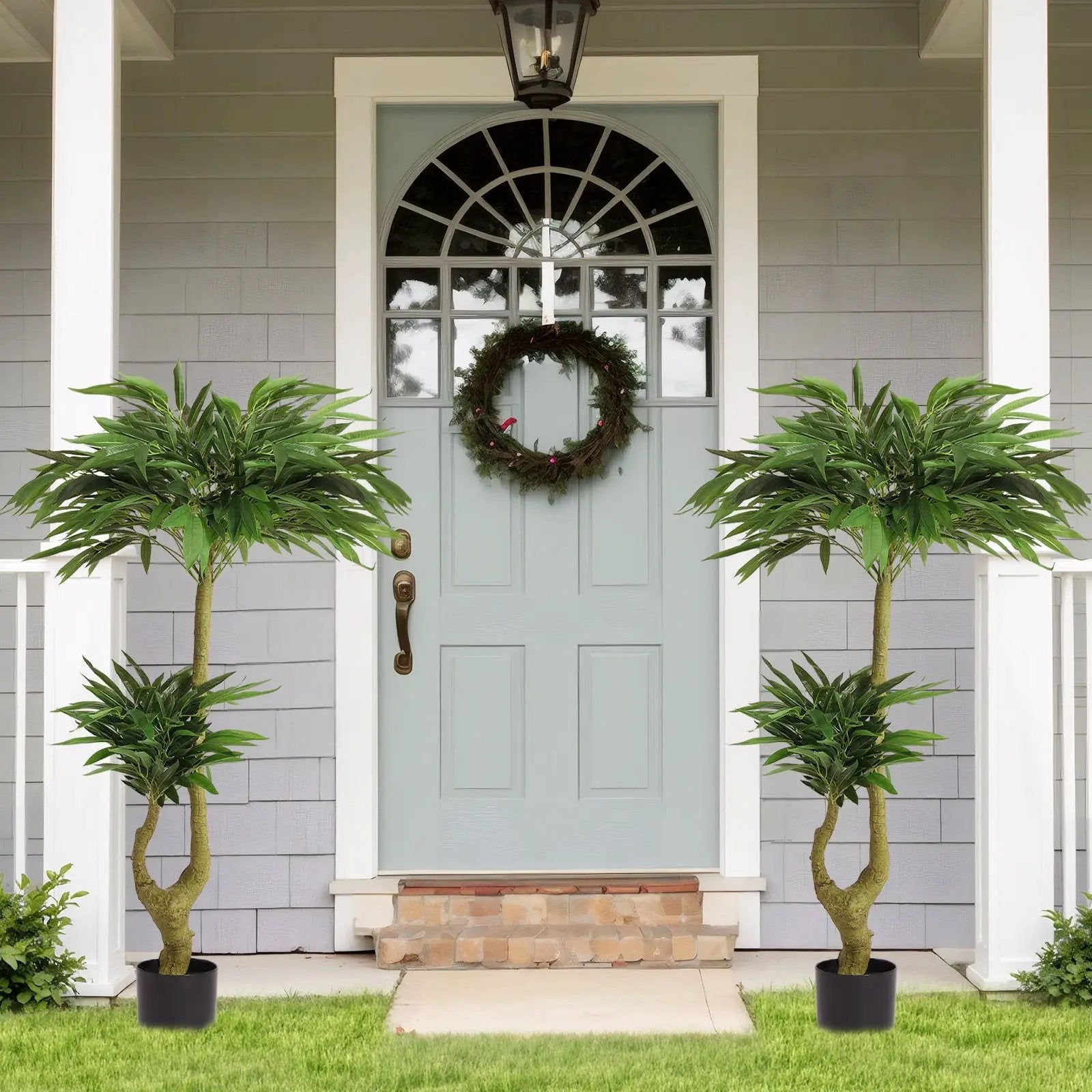 Artificial Dracaena Tree Indoor Faux ery Plant For Decoration, 150Cm - Green by HouseOfZazla