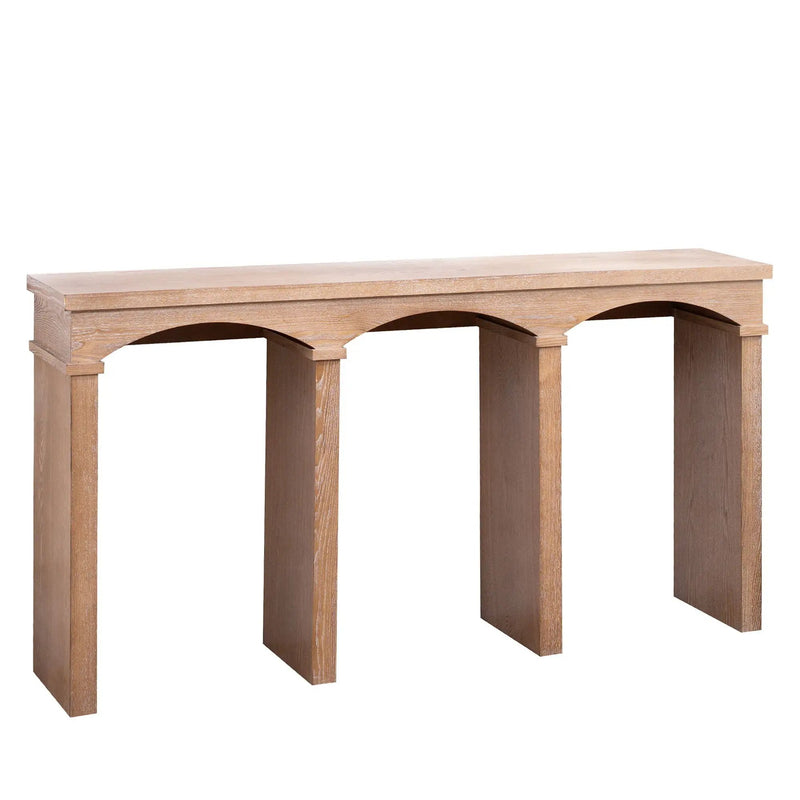 Archway Console Table - Antique Natural / Light Natural / Natural by Unique Piece Furniture