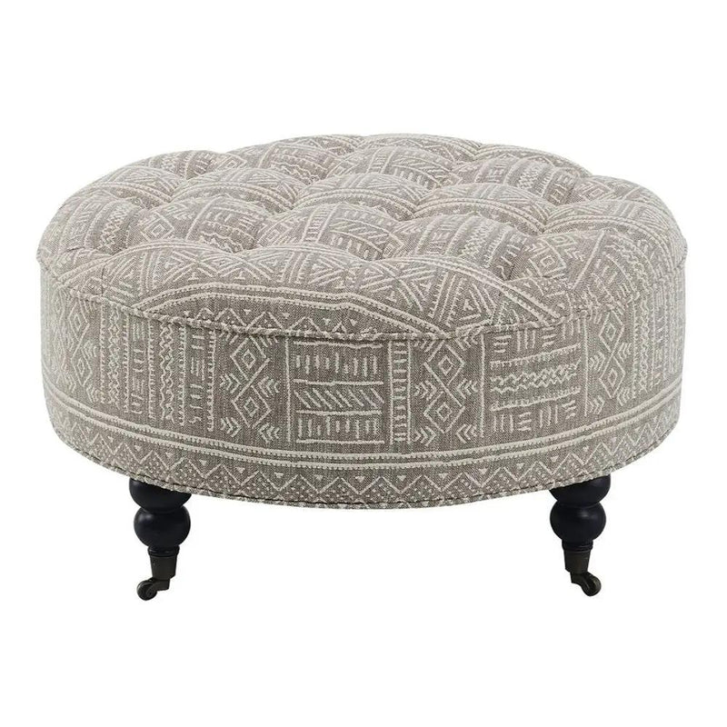 Upendo - Ottoman With Caster - Pattern Fabric by Unique Piece Furniture