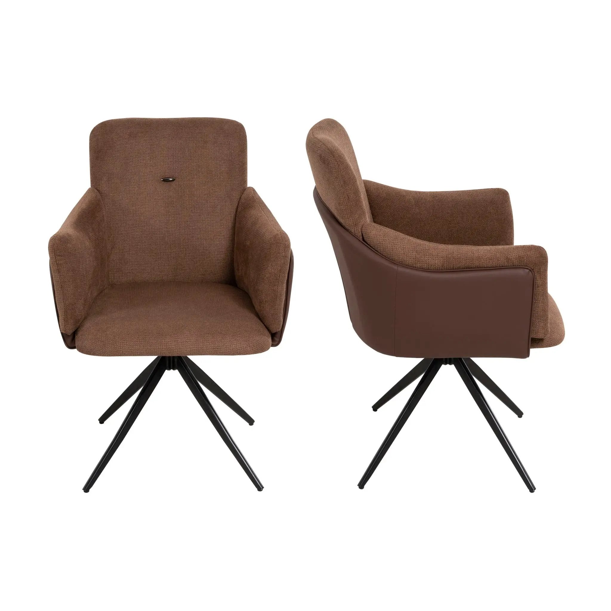Swivel Home Office Desk Chairs With Arm (Set of 2) by Unique Piece Furniture
