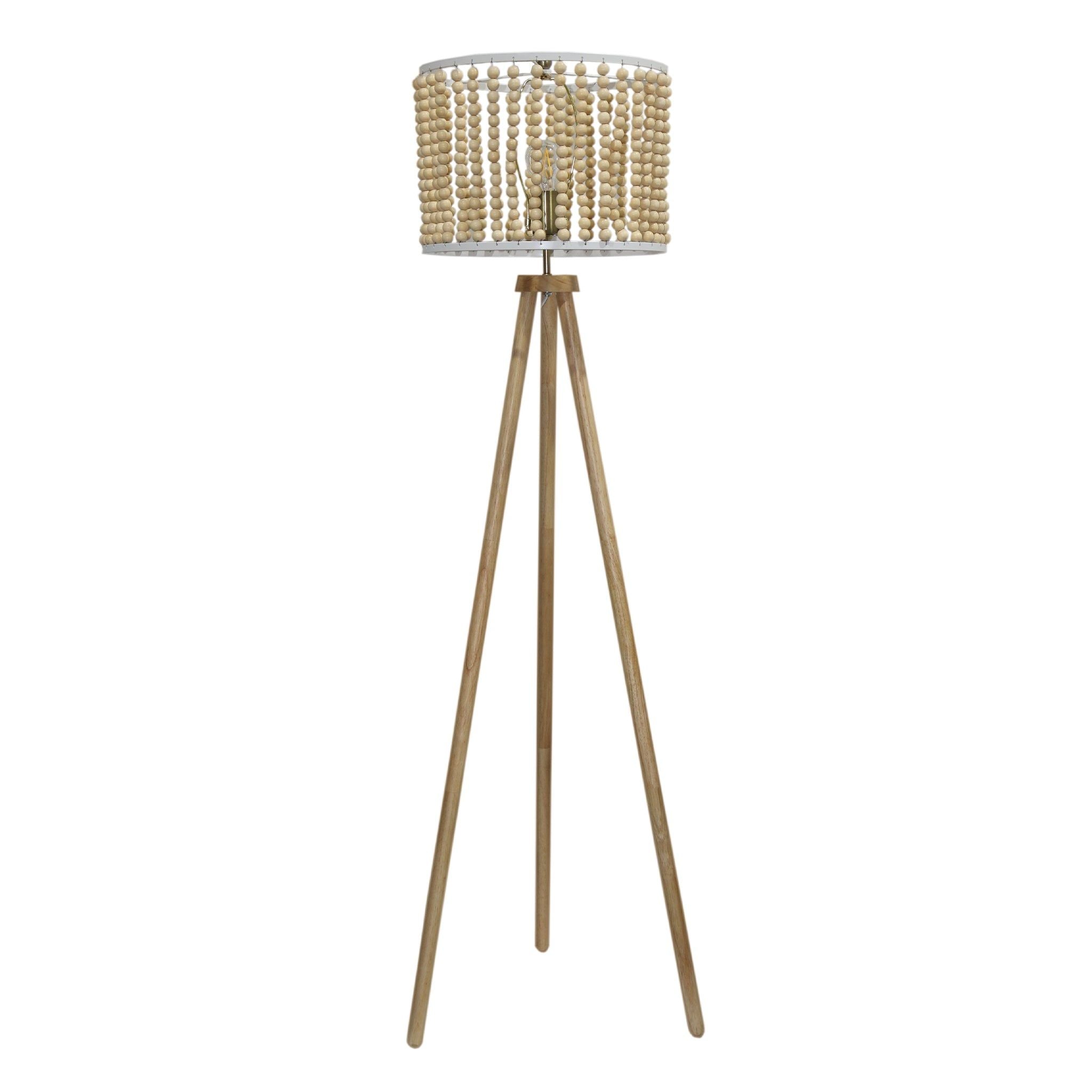 Brillo - 3 Legged Floor Lamp - Brown by HouseOfZazla