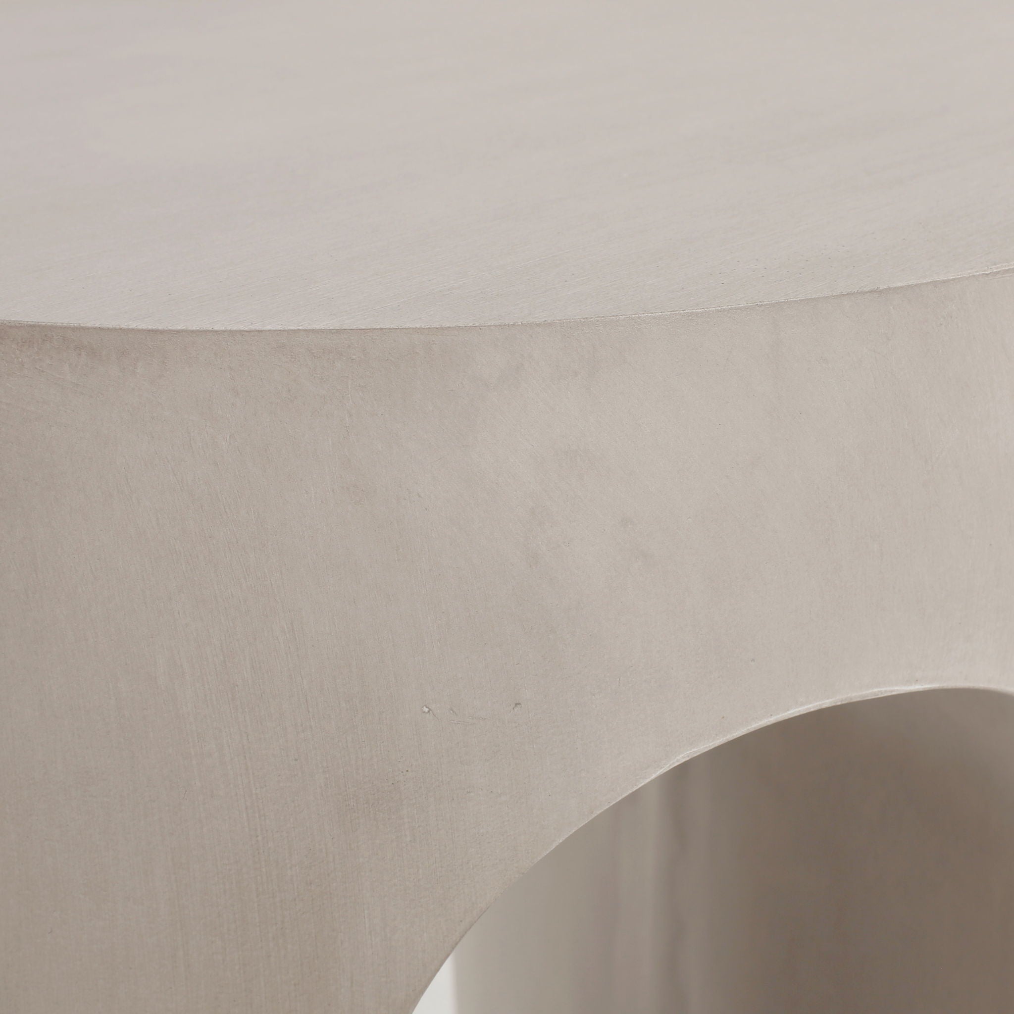 Outdoor Round With U Shape Side Table - Light Gray by HouseOfZazla