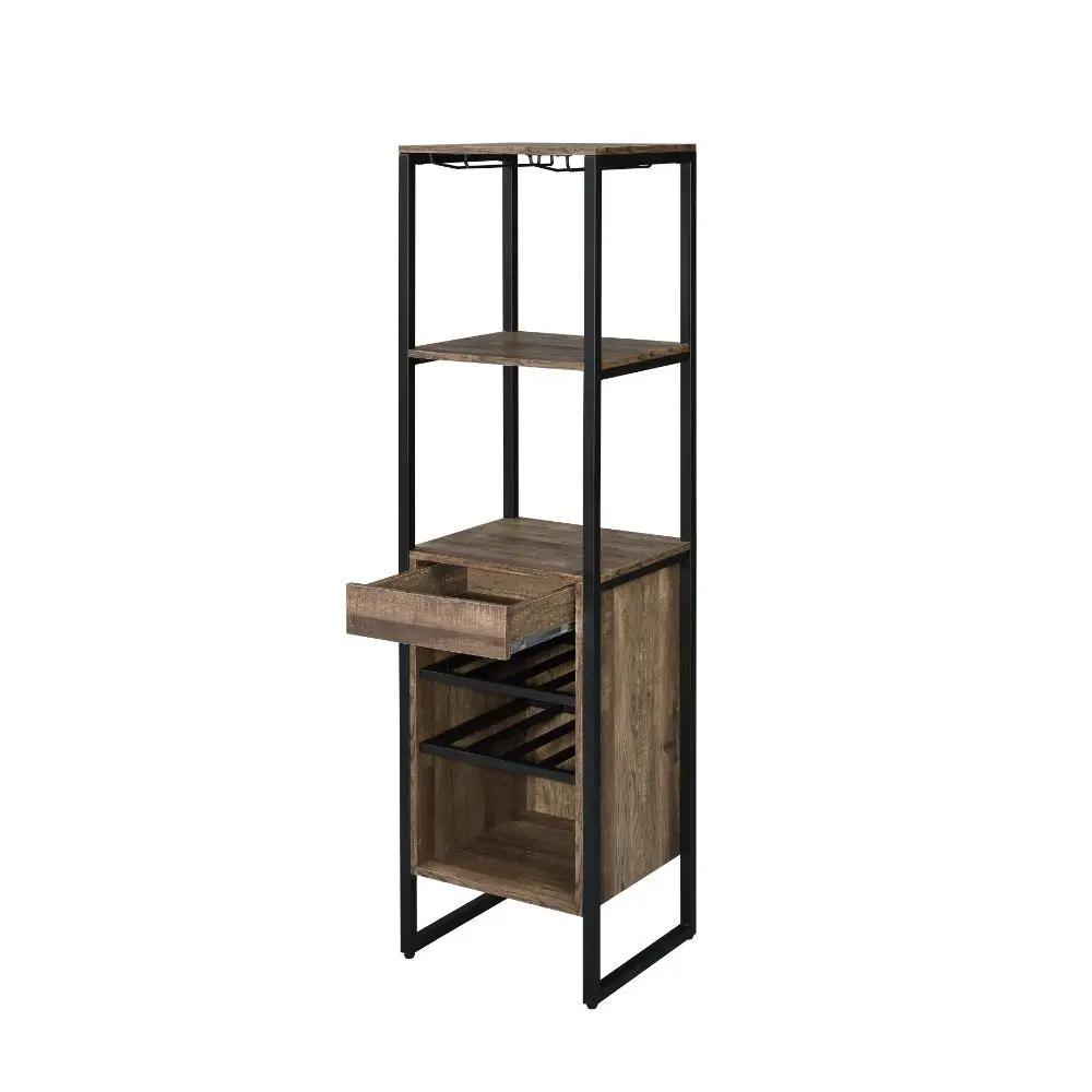 Narik - Wine Rack - Weathered Oak by Unique Piece Furniture
