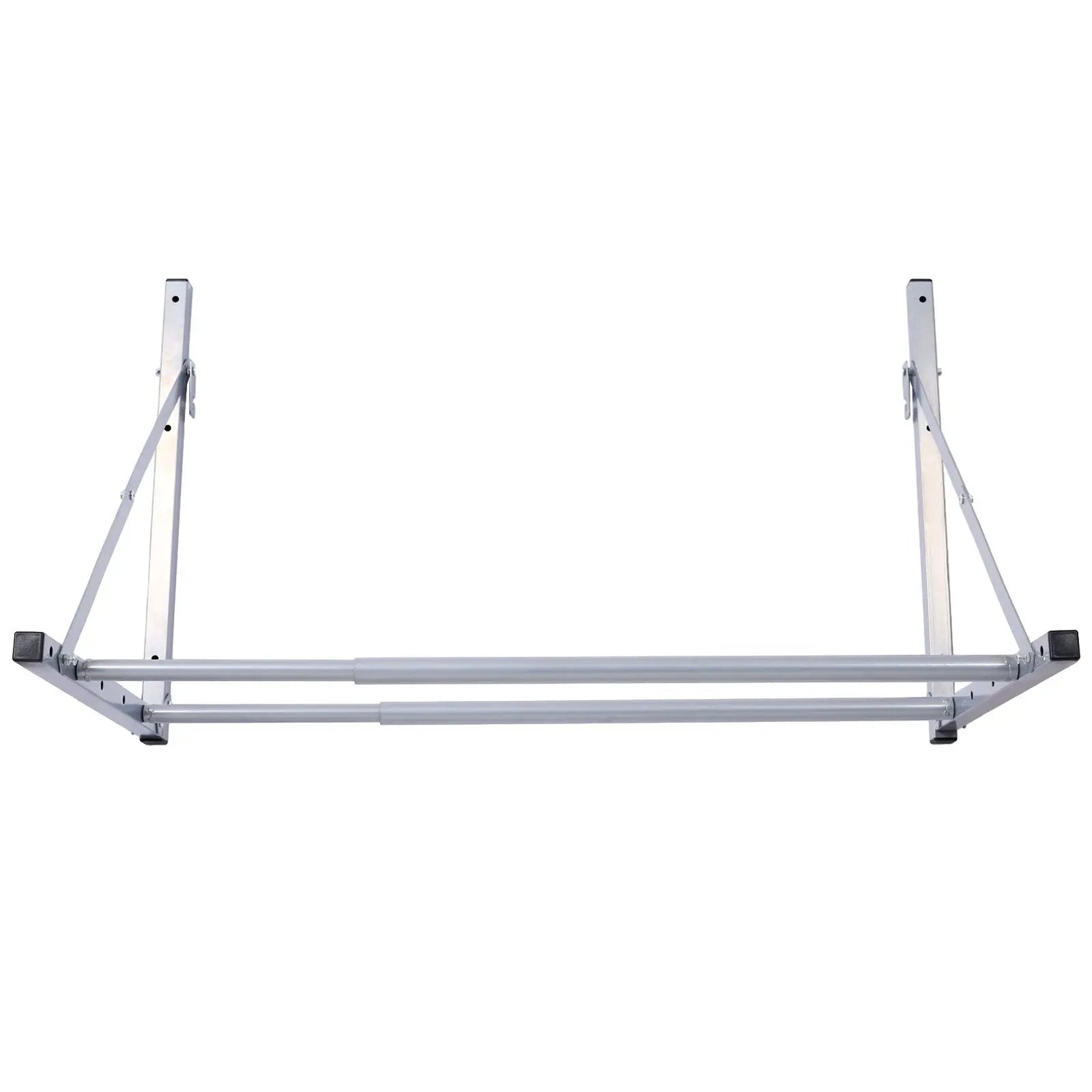 Wall-Mounted Folding Tire Storage, 30.5 To 50.5" Wide, Supports 300 Pounds - Silver by HouseOfZazla