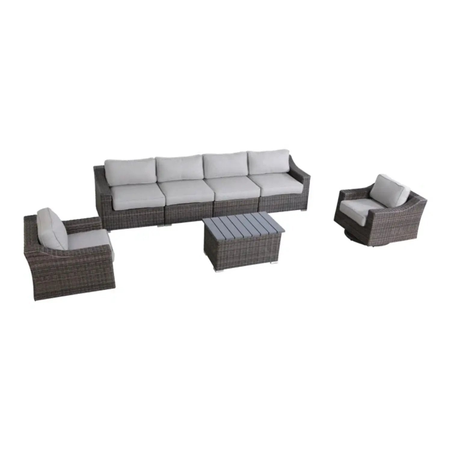 Stylish Sofa Seating Group With Cushions Perfect For Outdoor Gatherings by HouseOfZazla