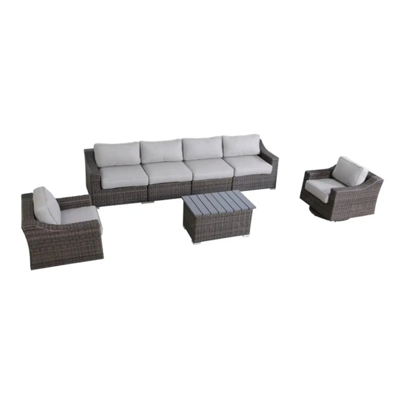 Stylish Sofa Seating Group With Cushions Perfect For Outdoor Gatherings by HouseOfZazla