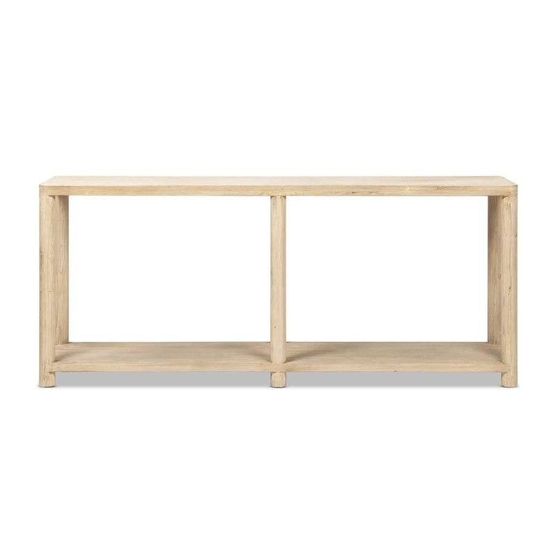 Milo - Console Table With Lower Shelf - Natural by HouseOfZazla