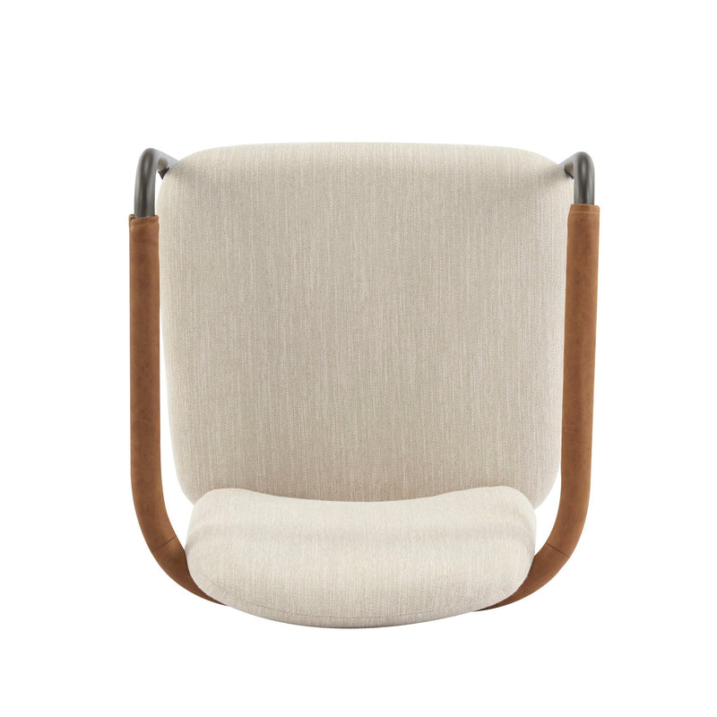Modern Dining Chair Set with Durable Iron Frame and Comfortable Fabric Upholstery by HouseOfZazla