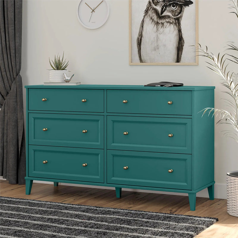 Monticello - 6 Drawer Dresser - Green by Unique Piece Furniture