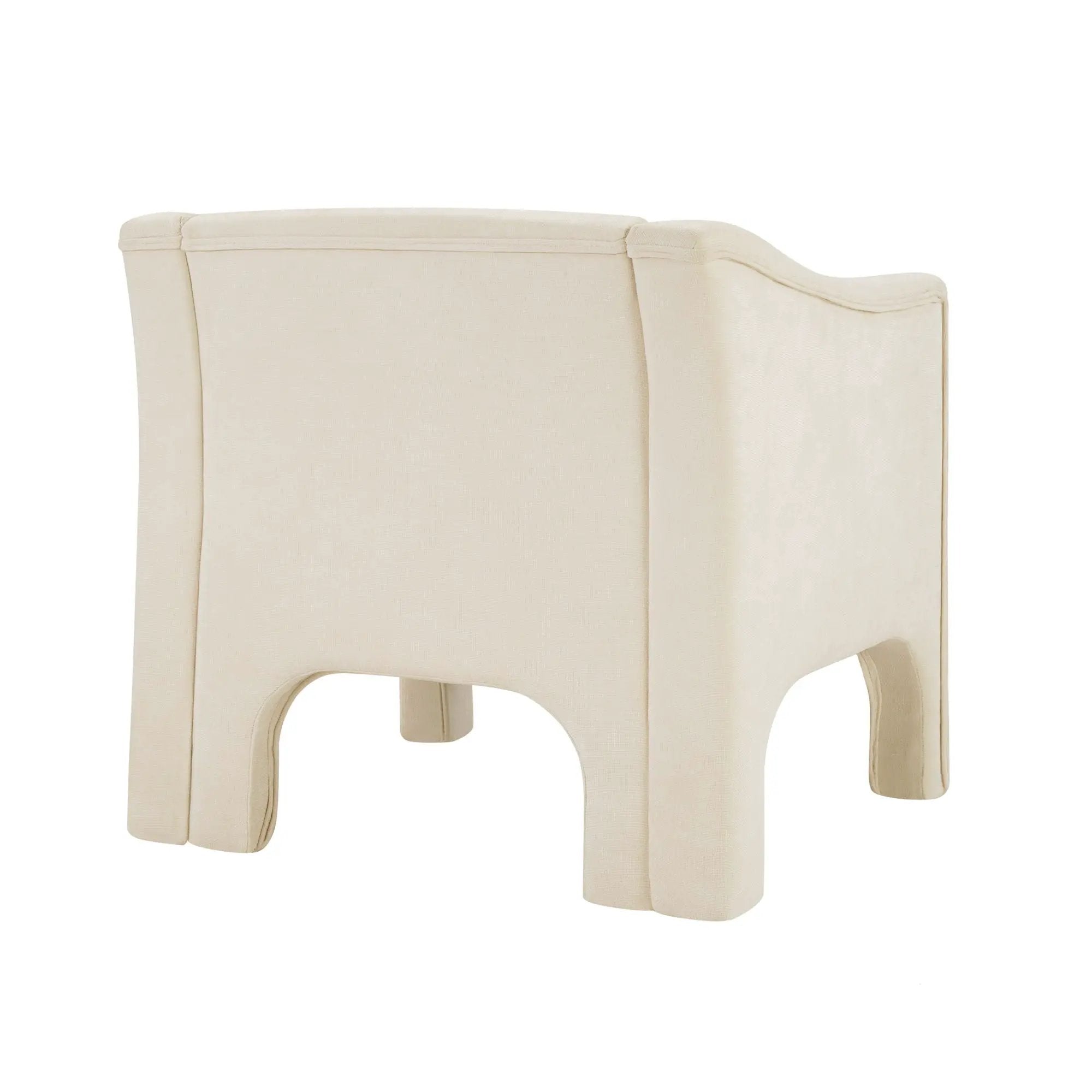 Barrel Accent Chair With Enclosed Arms by HouseOfZazla