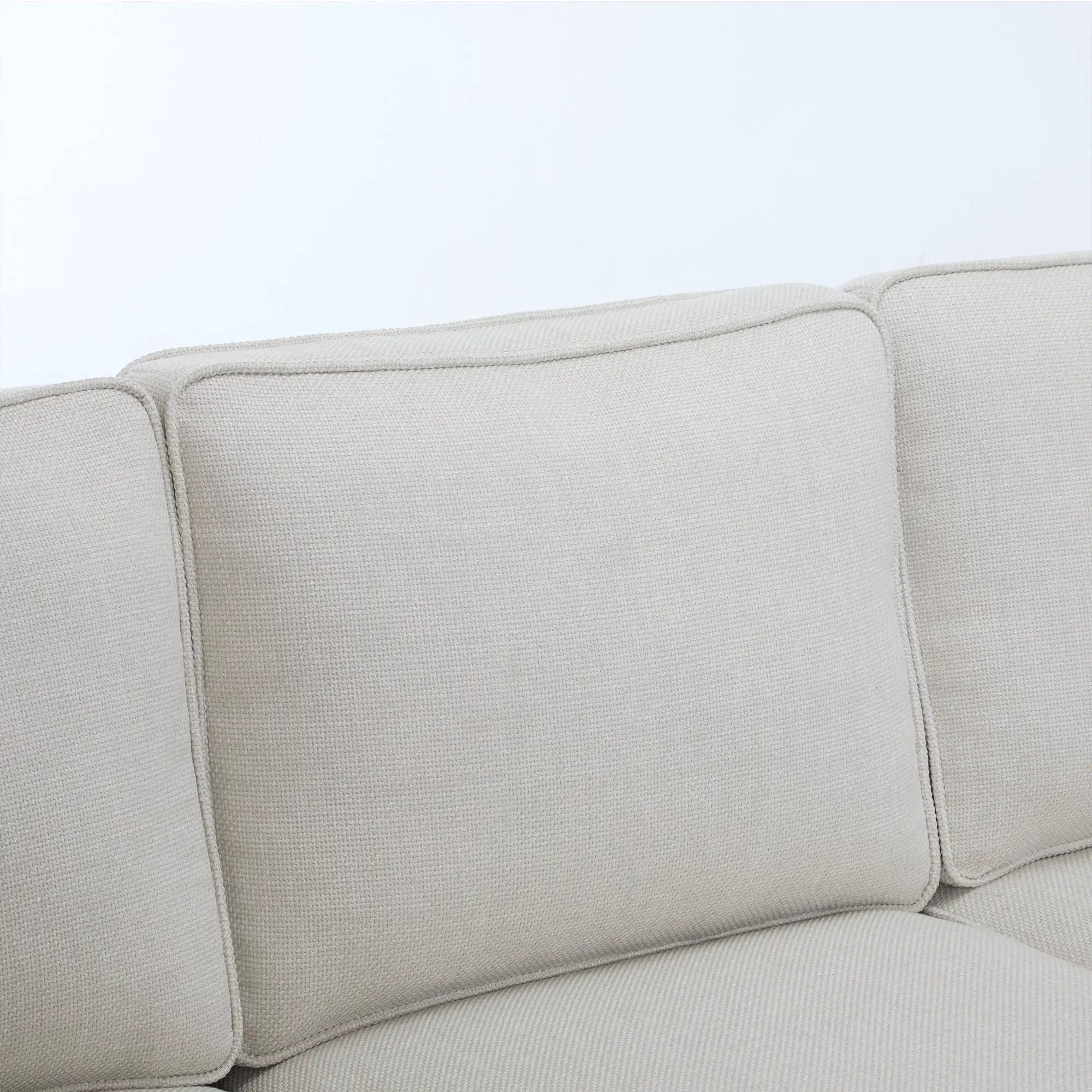 83 Inch Faux Leather Rolled Arm Sofa with Nailhead Trim by HouseOfZazla