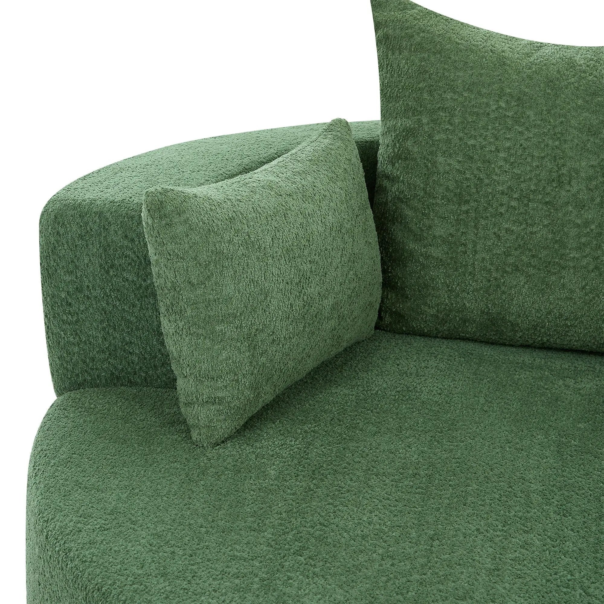 360° Swivel Accent Barrel Chair With 3 Removable Pillows For Living Room by HouseOfZazla