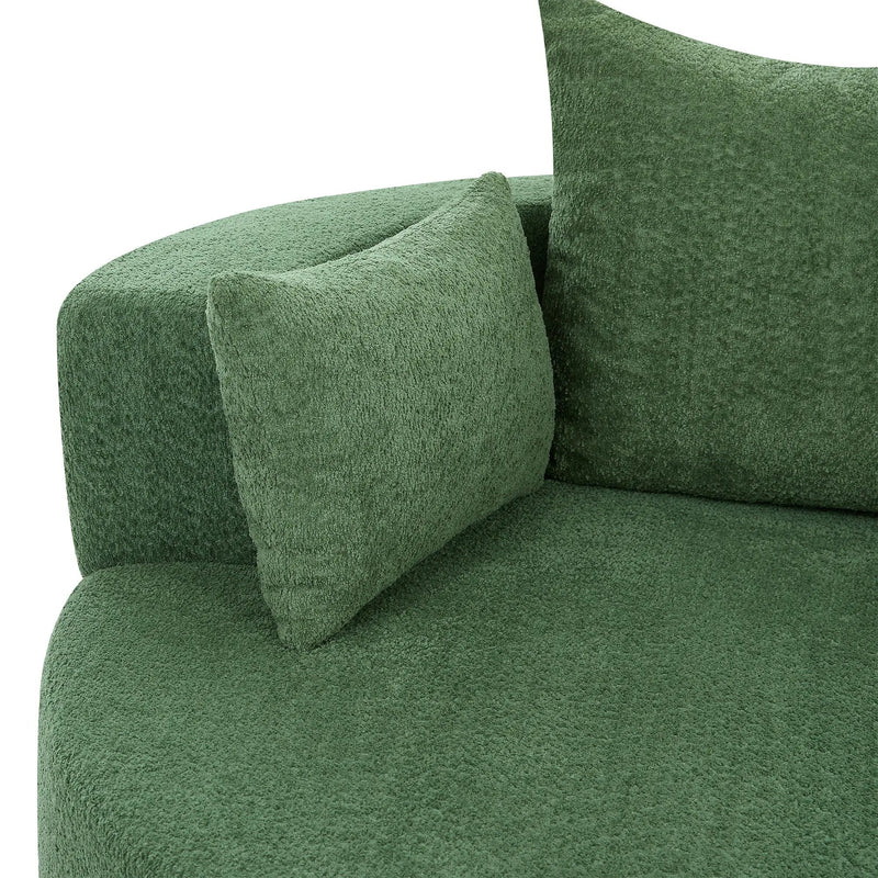 360° Swivel Accent Barrel Chair With 3 Removable Pillows For Living Room by HouseOfZazla