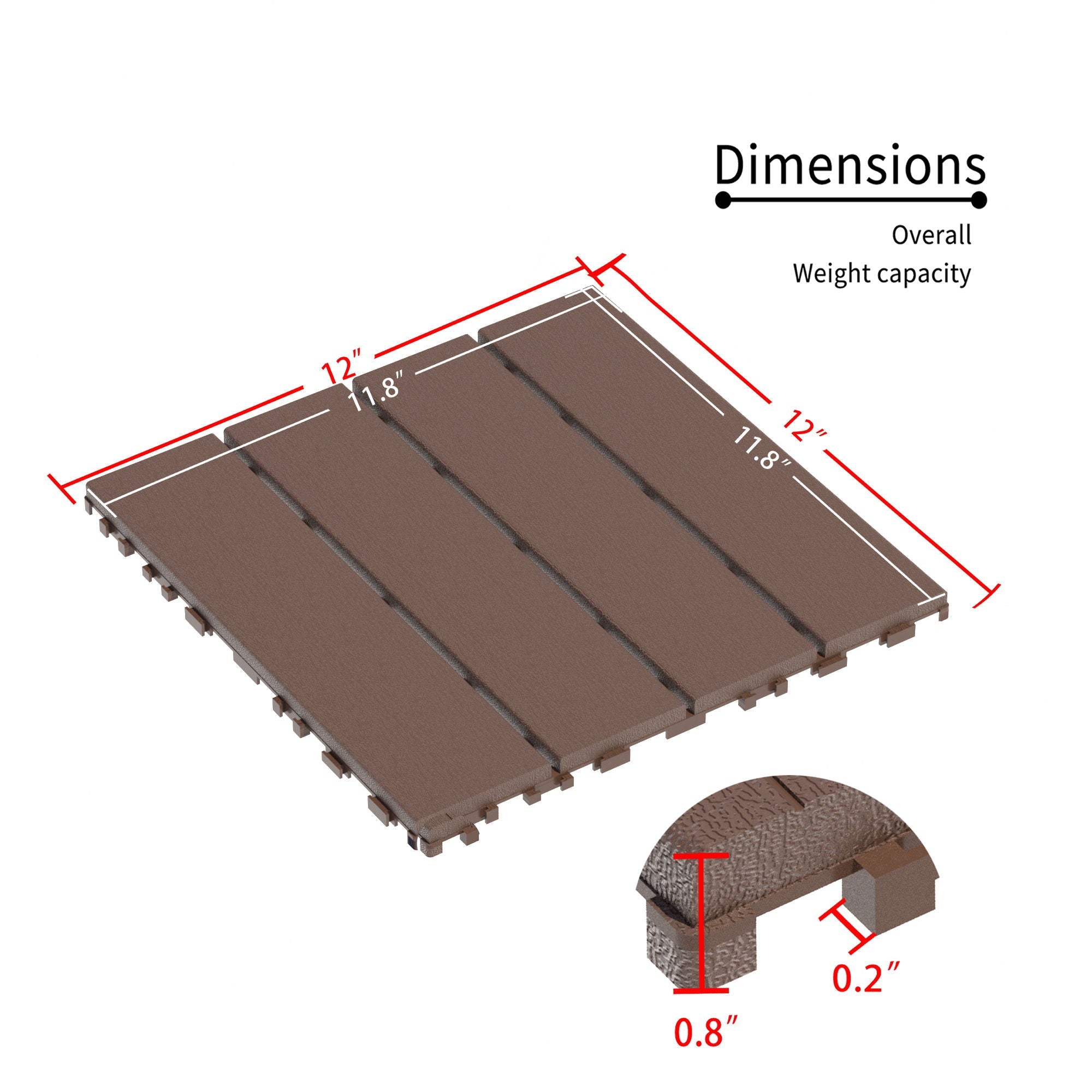 Interlocking Deck Tiles 44 Pack For Backyard by HouseOfZazla