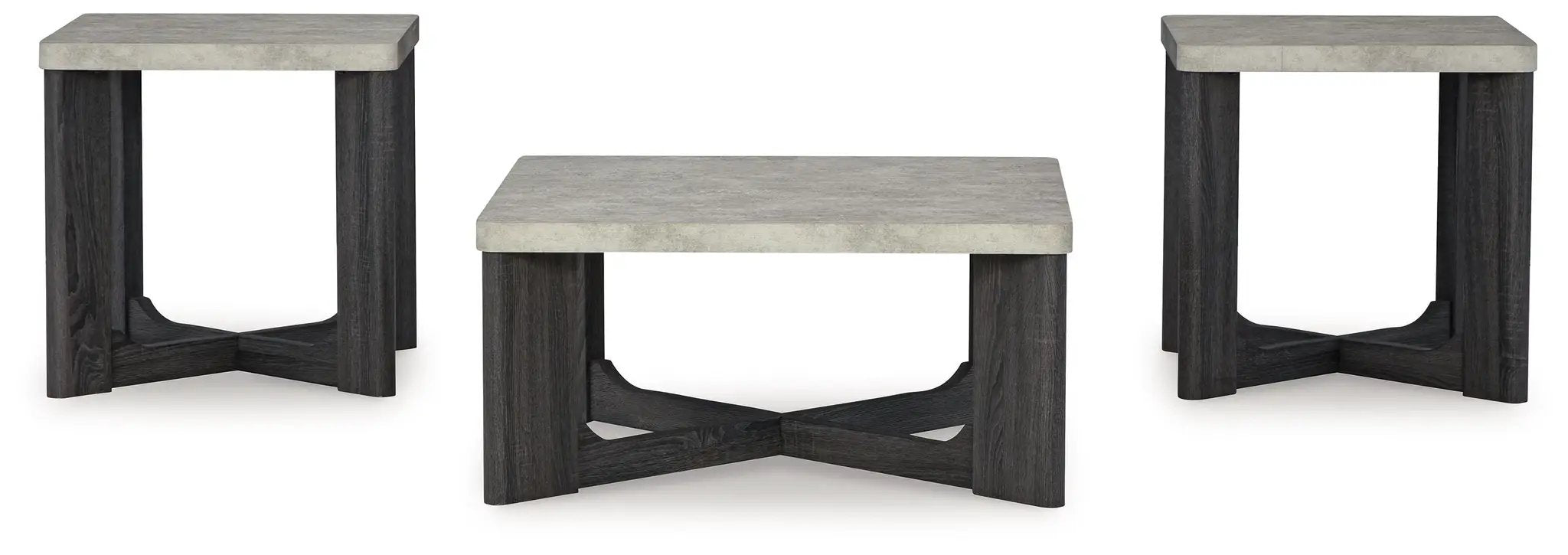 Sharstorm - Occasional Table Set (Set of 3) - Two-tone Gray by Unique Piece Furniture
