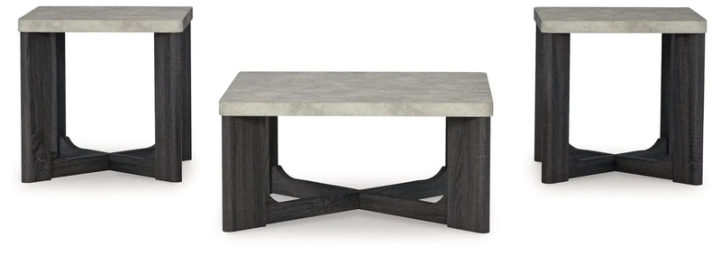 Sharstorm - Occasional Table Set (Set of 3) - Two-tone Gray by Unique Piece Furniture