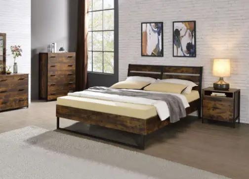 Juvanth - Rustic Bed by Unique Piece Furniture