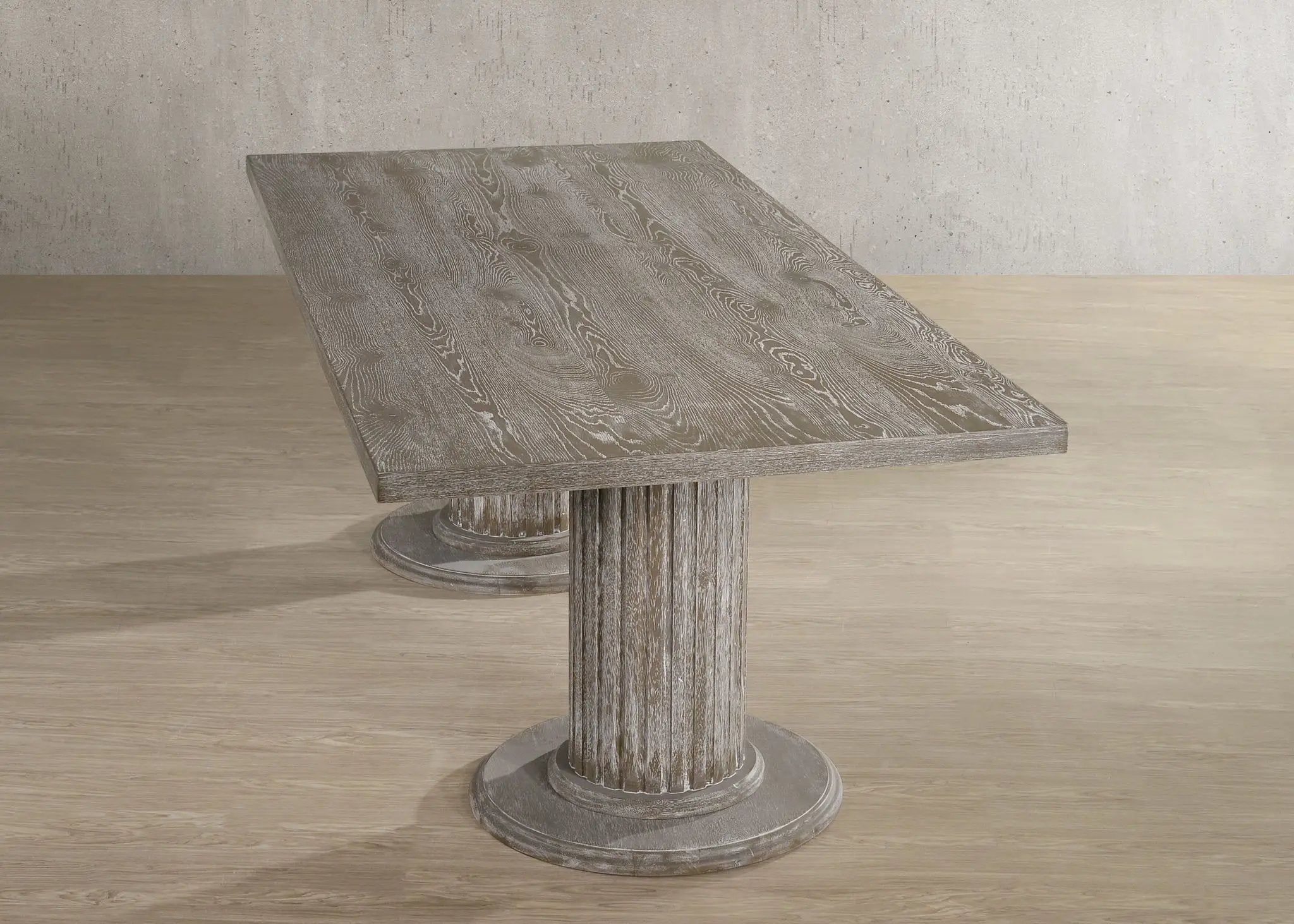 Gabrian 7 Pieces Dining Room Set - Reclaimed Wood, Beige / Gray by HouseOfZazla