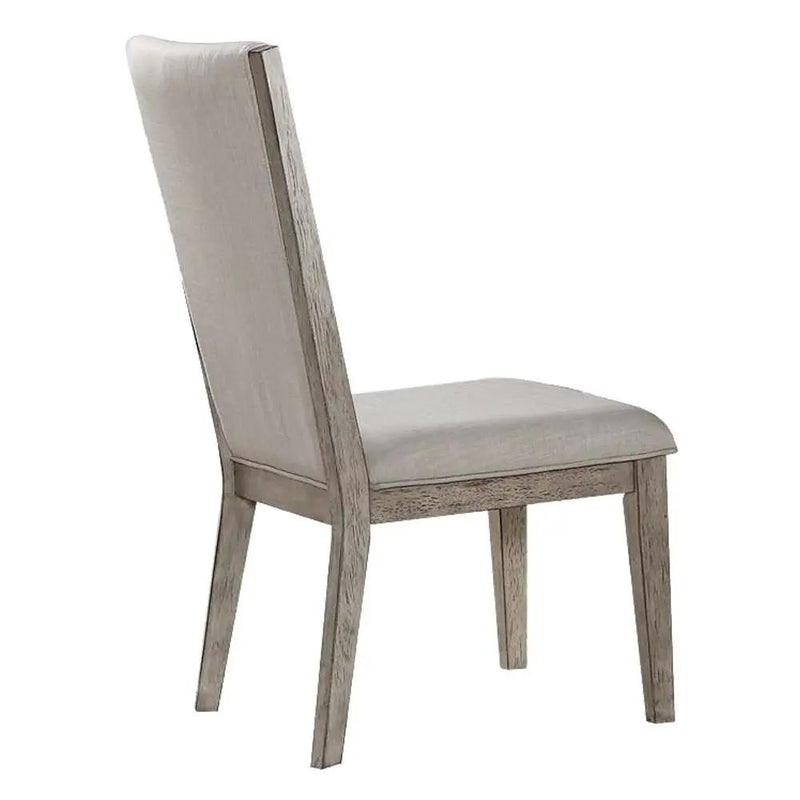 Rocky - Side Chair (Set of 2) - Fabric & Gray Oak by Unique Piece Furniture