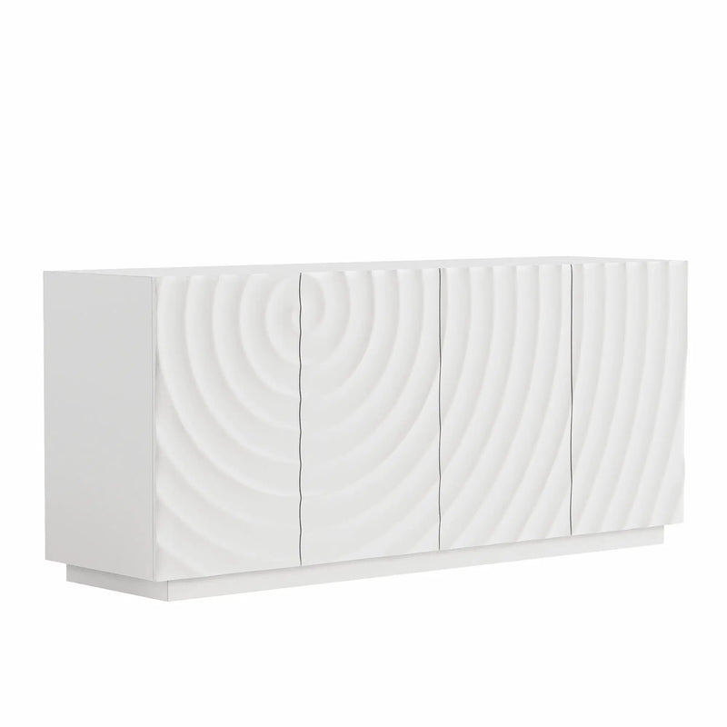 Buffet Cabinet with Storage - Modern 4-Door Sideboard by HouseOfZazla