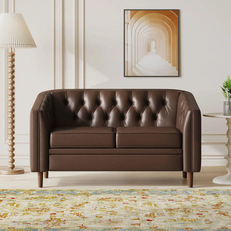 Sophisticated Loveseat With Diamond Stitched Detailing by HouseOfZazla
