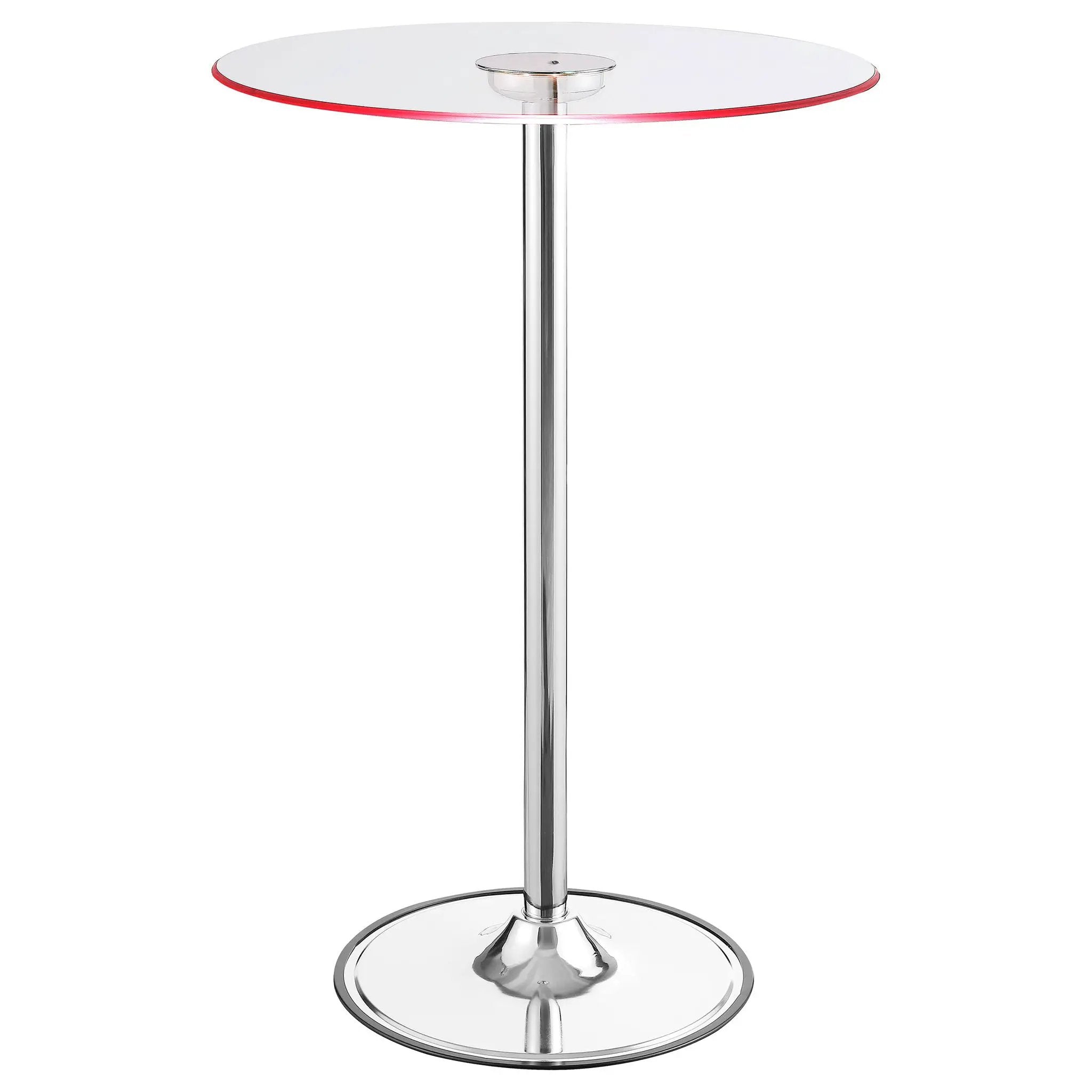 Indra - LED Bistro Table - Chrome by HouseOfZazla