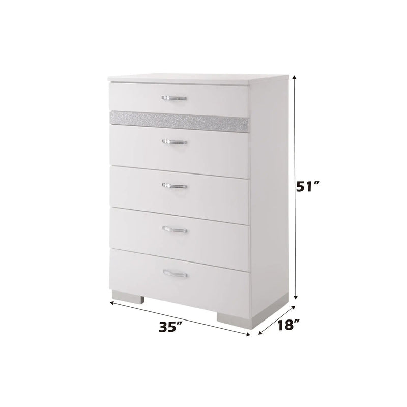 Naima II - High Gloss Chest - White by HouseOfZazla