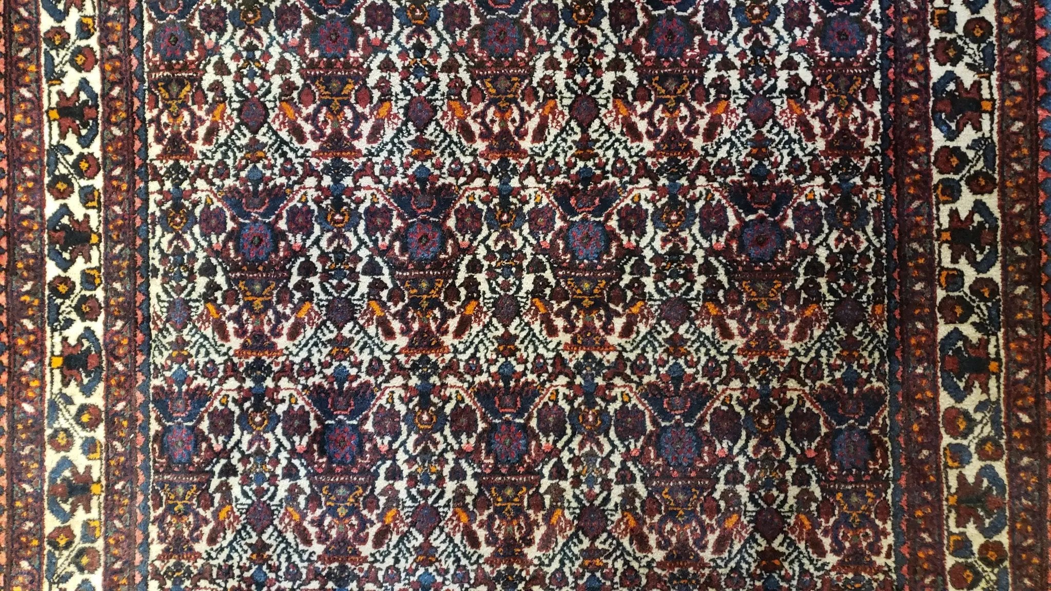 Persian Afshar Rug 3.6 x 5, Zili Sultan Pattern, Wool by Jewel Rugs