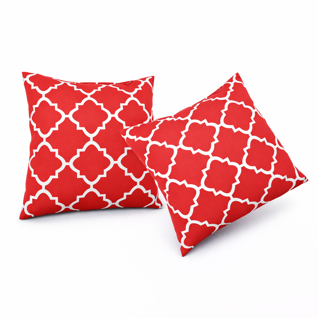 2 Pack Outdoor Pillow Covers (18x18 Inch) by HouseOfZazla
