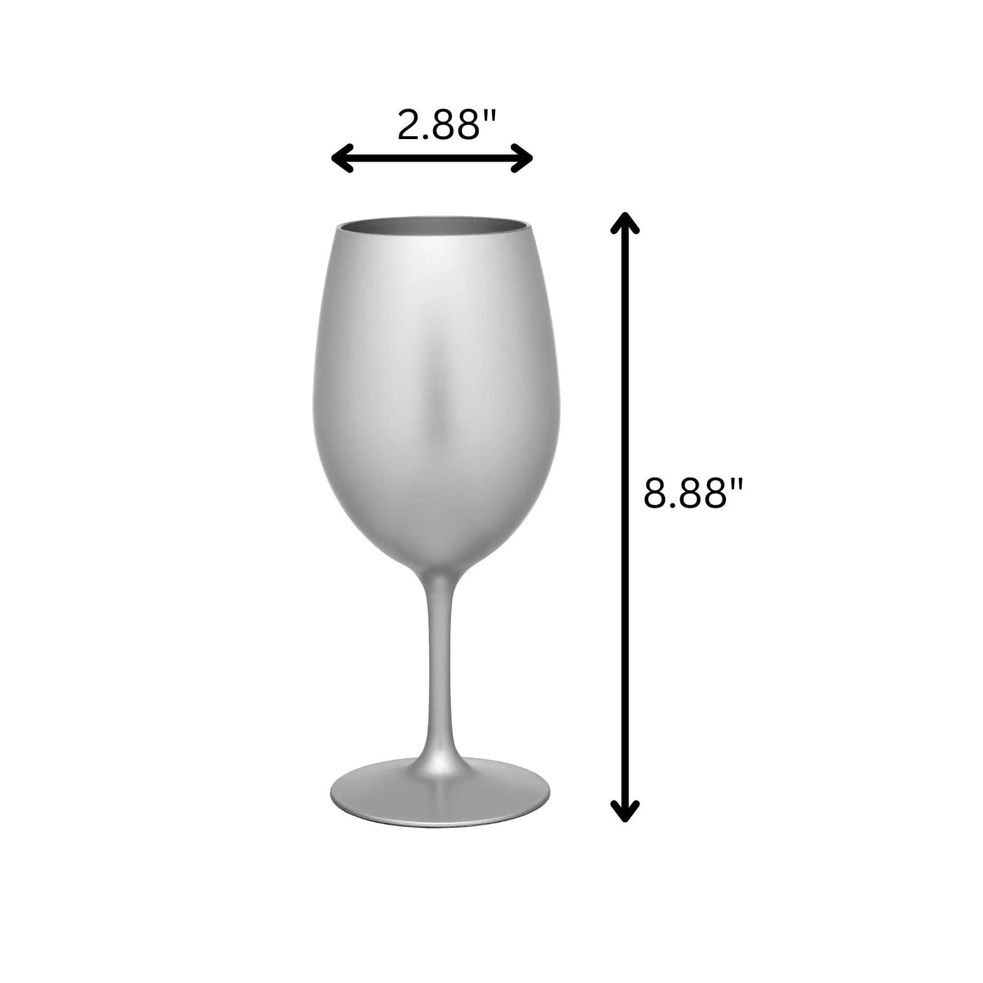Leadingware Tritan Hammer Plastic Wine Glasses (Set of 4) by HouseOfZazla