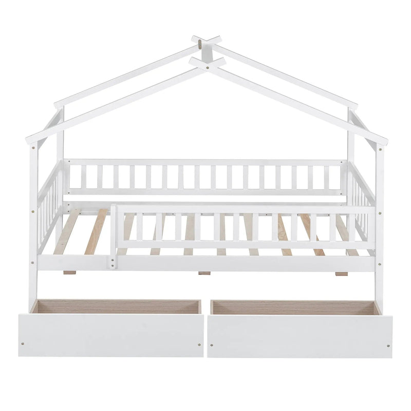 House Bed With 2 Drawers by HouseOfZazla