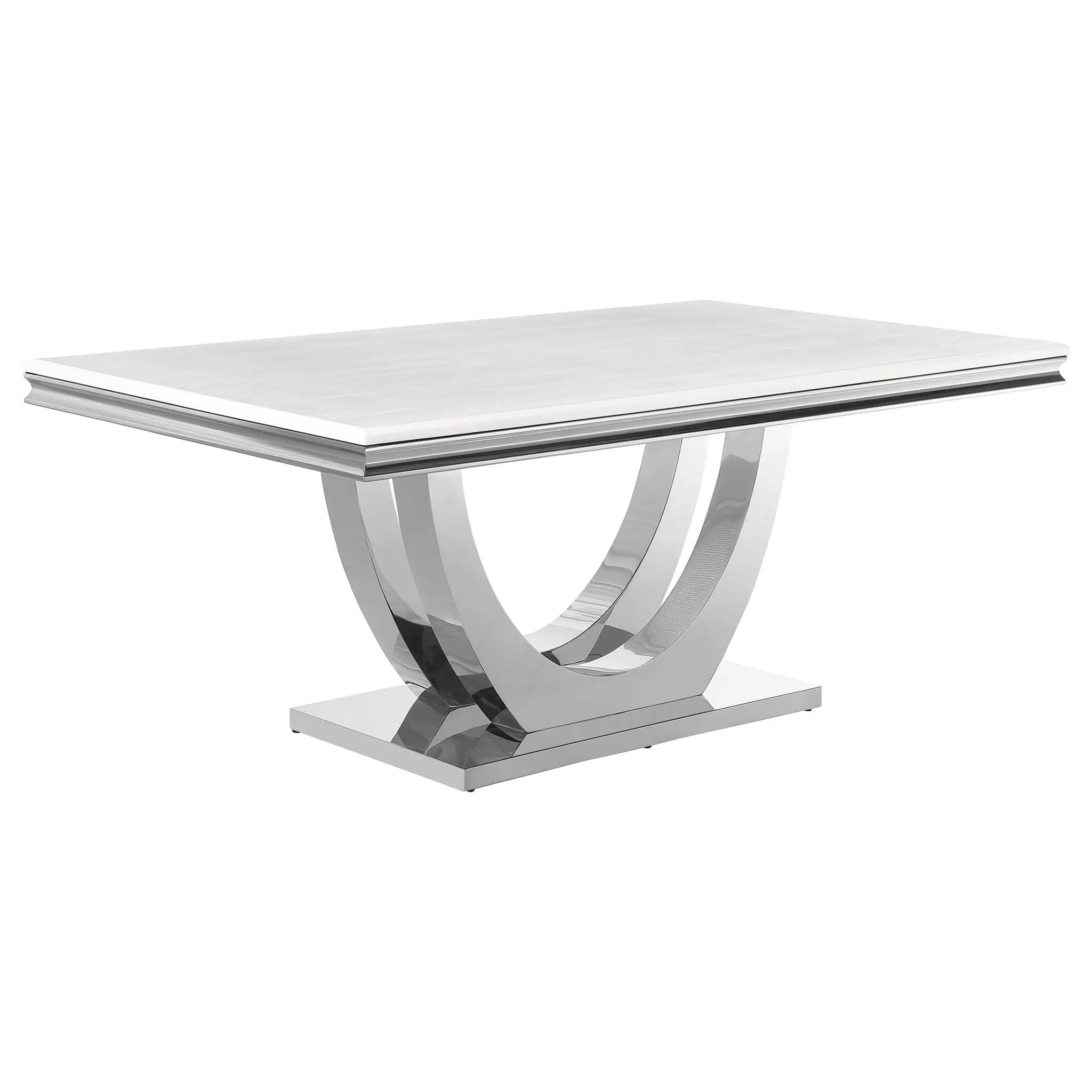 Kerwin 5-piece Rectangular Dining Table Set Grey and Chrome by Unique Piece Furniture