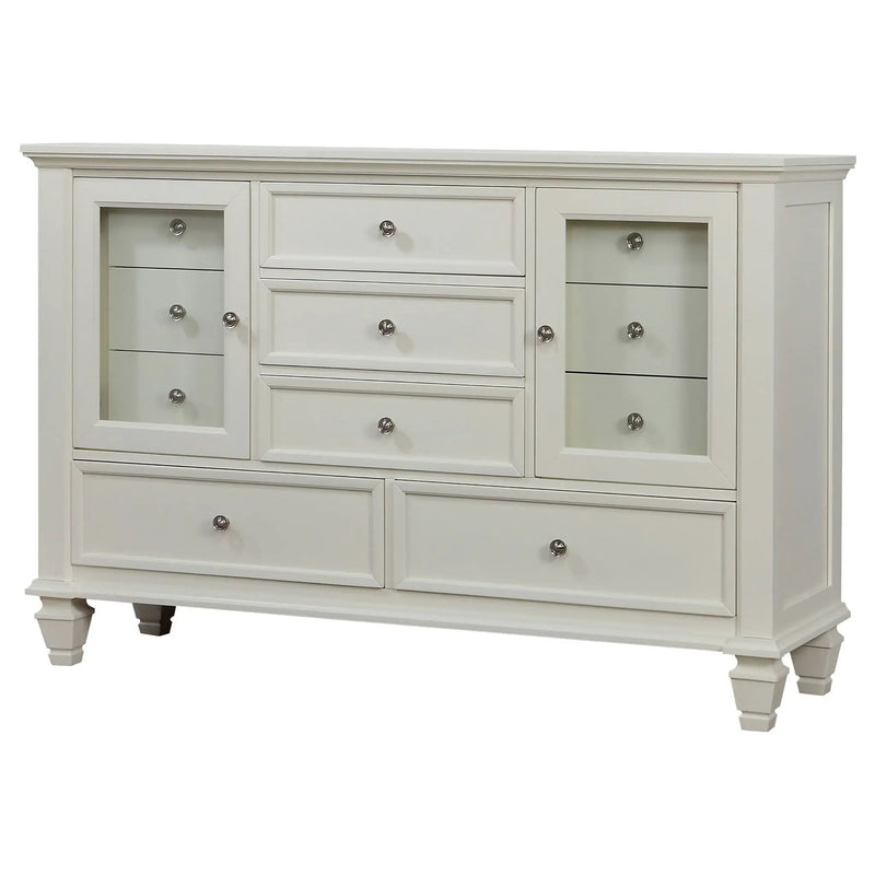 Sandy Beach 11-drawer Dresser Cream White by Unique Piece Furniture