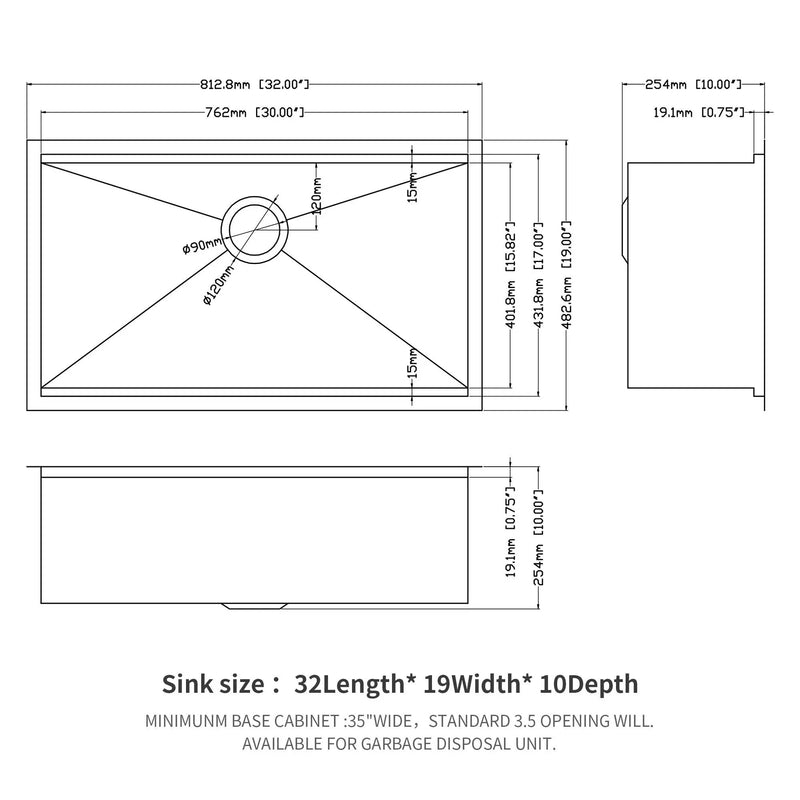 Single Bowl Undermount Workstation Kitchen Sink with Accessories by HouseOfZazla