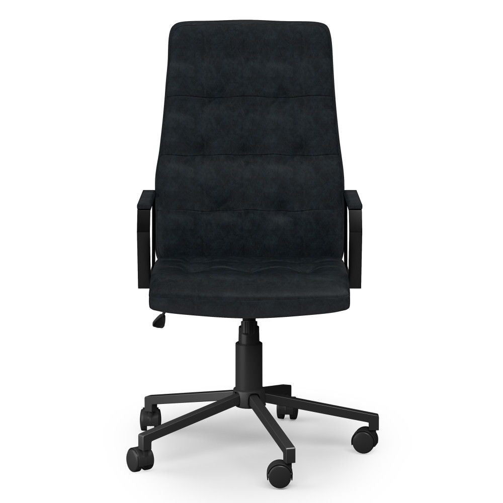 Foley - Swivel Office Chair - Distressed Blue by HouseOfZazla
