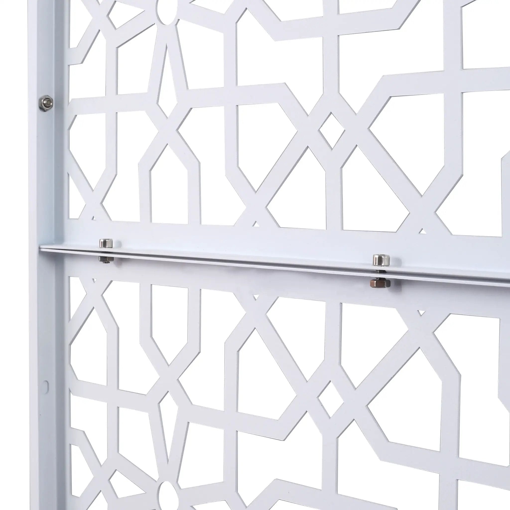 Outdoor & Indoor Metal Freestanding Decorative Privacy Screen by HouseOfZazla