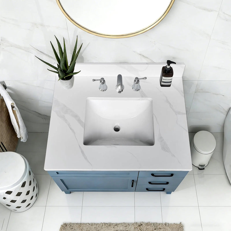 31-Inch Quartz Bathroom Vanity Top by HouseOfZazla