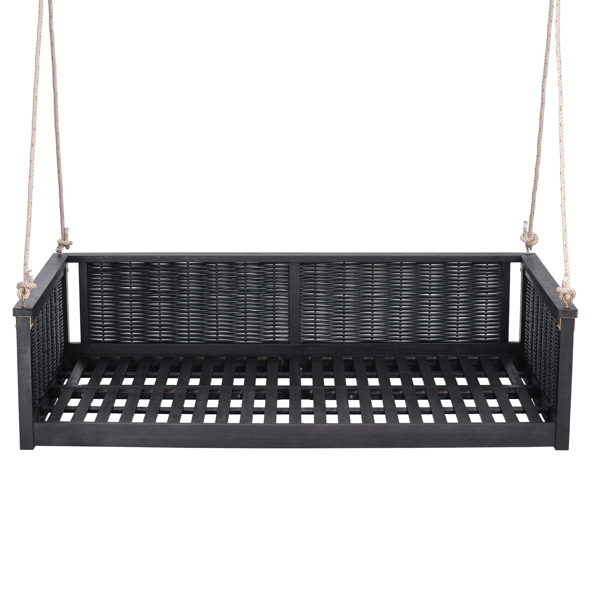 TOPMAX Outdoor Classic Solid Wood Twin Size Swing Bed by HouseOfZazla