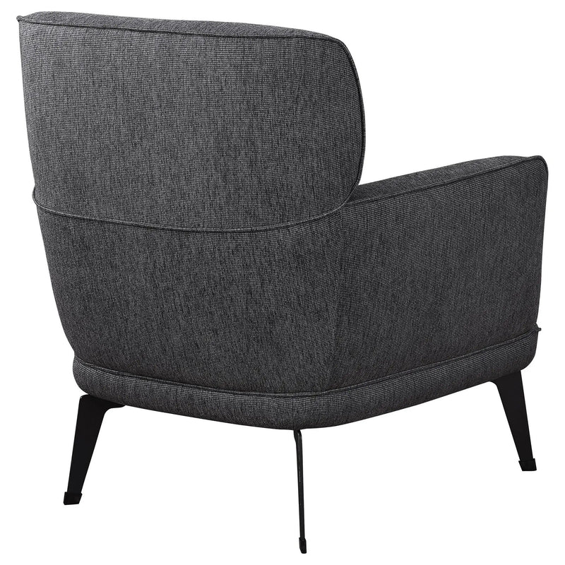 Andrea Upholstered Crescent Arm Accent Chair Grey by Unique Piece Furniture