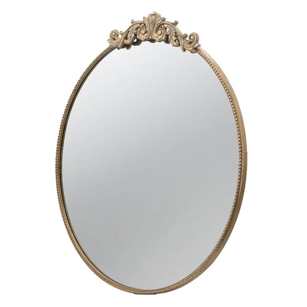 Classic Design Mirror With Baroque Inspired Frame For Bathroom, Entryway Console Lean Against Wall by Unique Piece Furniture